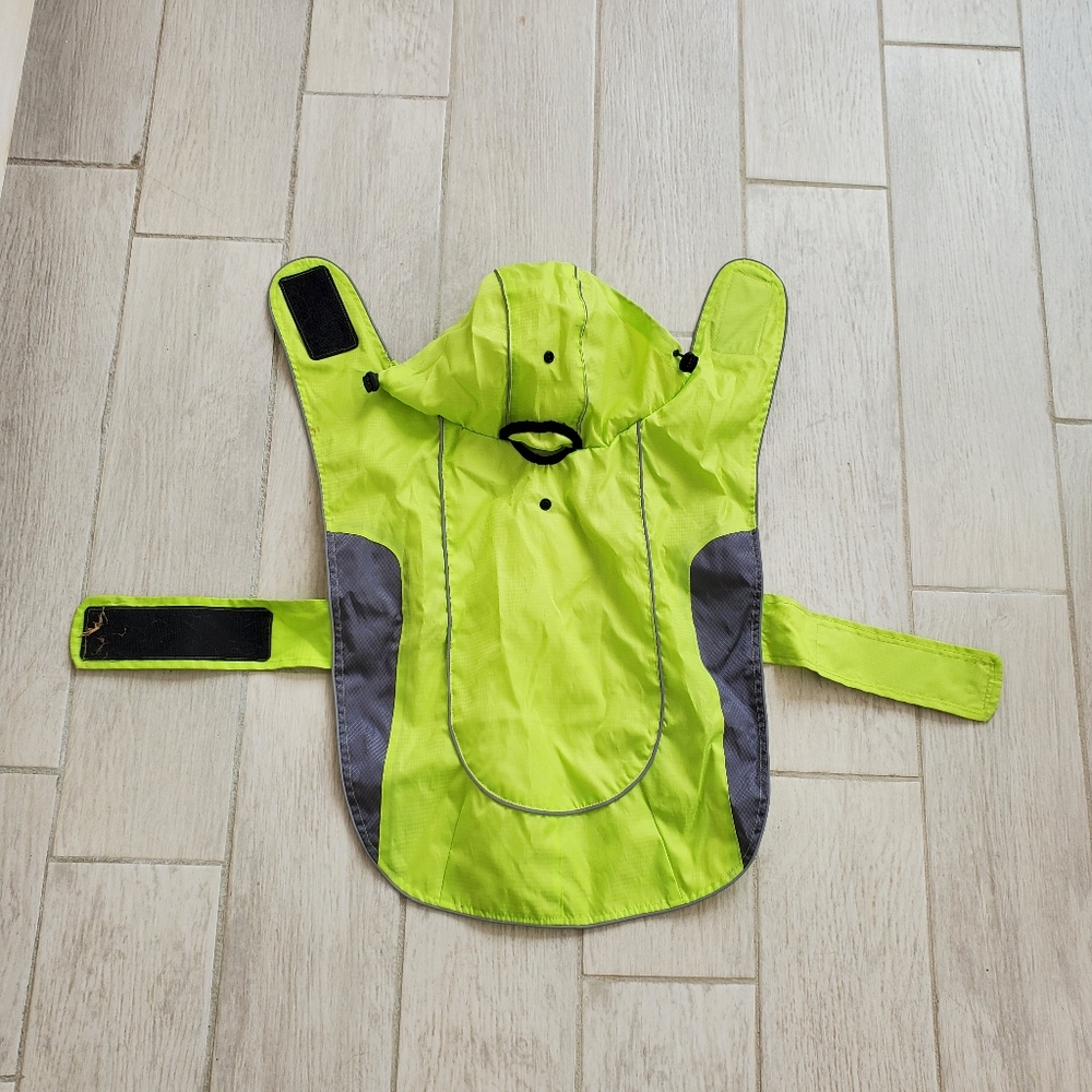 Top Paw Neon Green Dog Raincoat